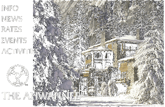 Ahwahnee Hotel - The Official Ahwahnee Hotel Homepage - Yosemite National Park - The Official Ahwahnee Hotel Dedication Page Â©1994-2003 HTML Graphics   WebPortal Foundation. All rights reserved. Please read the dedication.