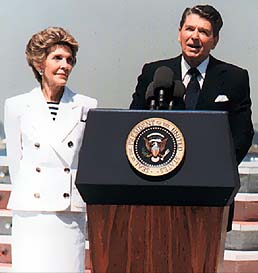 President Reagan and First Lady Nancy Reagan